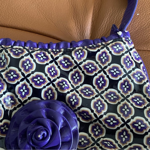 Vera Bradley vinyl frills purple bag - Picture 5 of 5